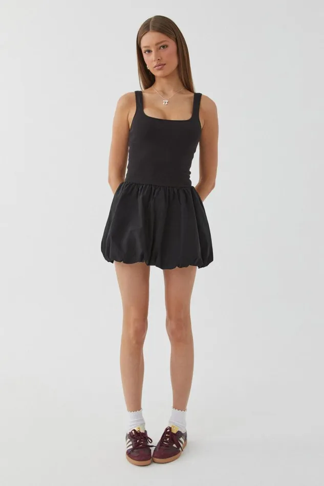 Clothing Supr Mini Dresses Clara Bubble Mini Dress Black