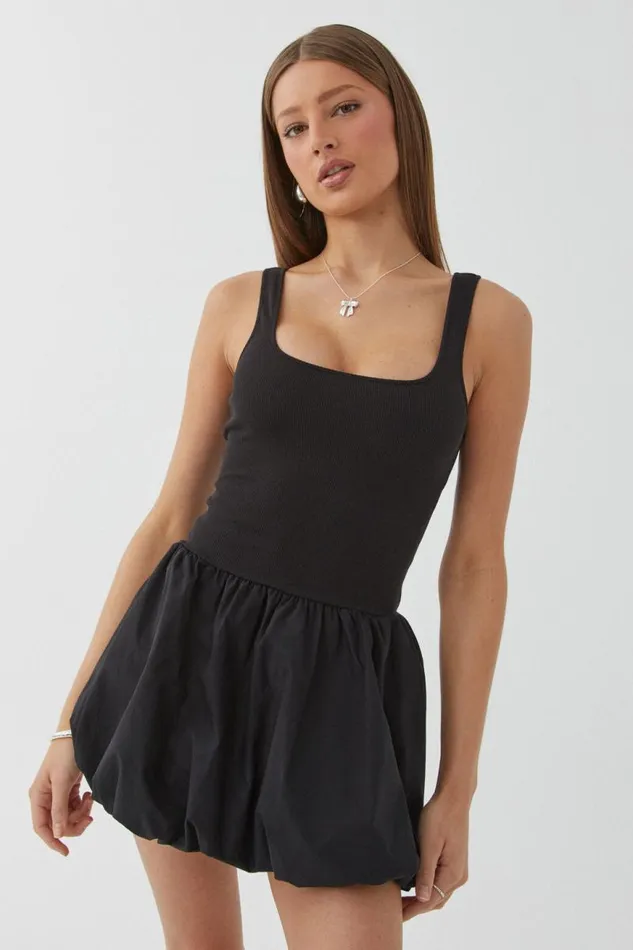 Clothing Supr Mini Dresses Clara Bubble Mini Dress Black
