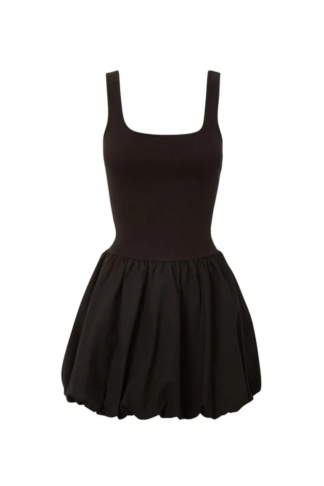 Clothing Supr Mini Dresses Clara Bubble Mini Dress Black