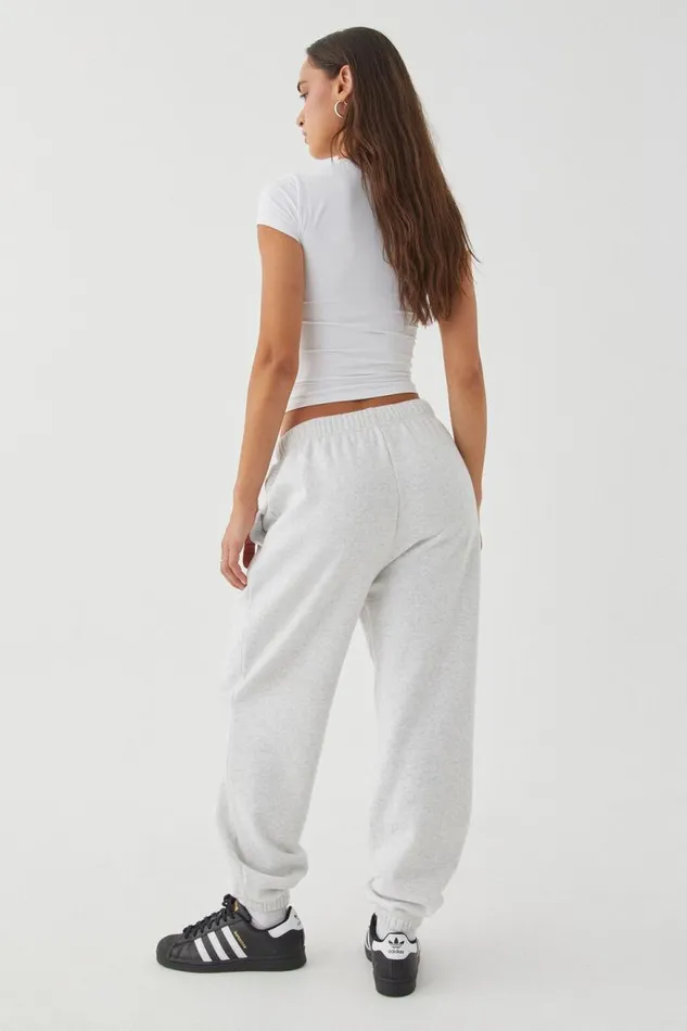 Clothing Supr Pants 90S Jogger Track Pant Light Grey Marle