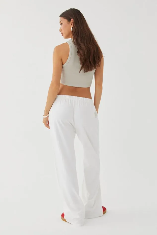 Clothing Supr Pants Relaxed Wide Leg Track Pant Cloud White