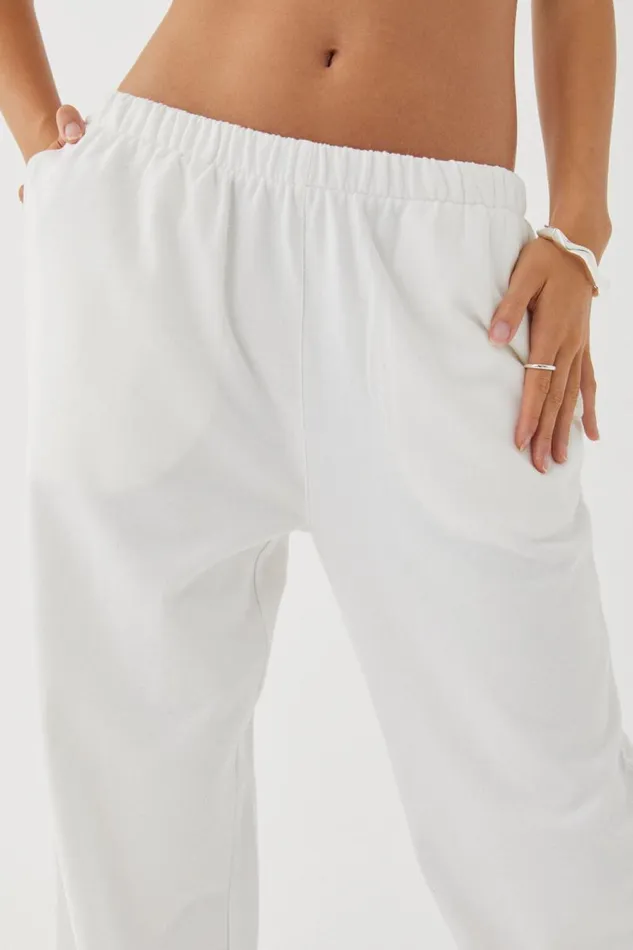Clothing Supr Pants Relaxed Wide Leg Track Pant Cloud White