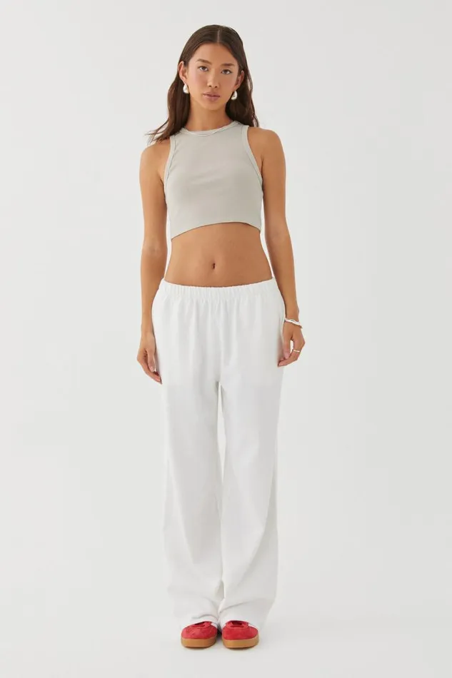 Clothing Supr Pants Relaxed Wide Leg Track Pant Cloud White