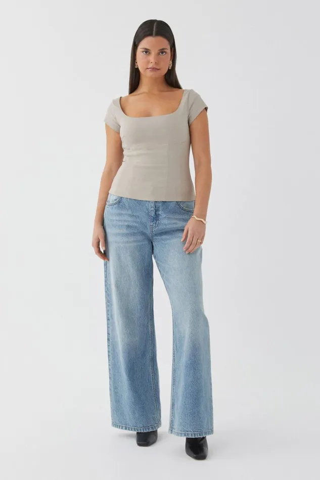 Clothing Supr T Shirts Cindy Corset Top Natural