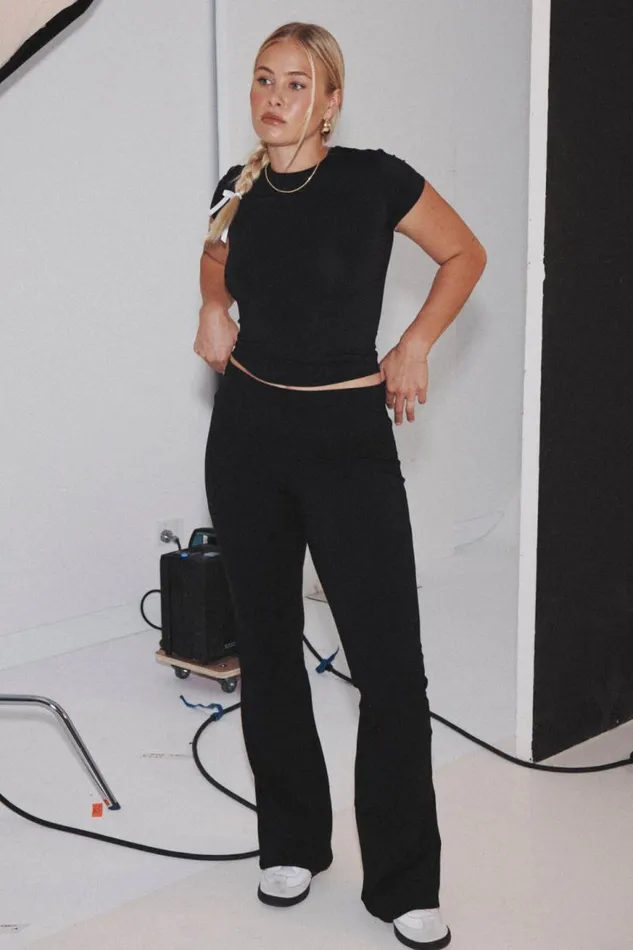 Clothing Supr T Shirts Luxe Longline Tee Black