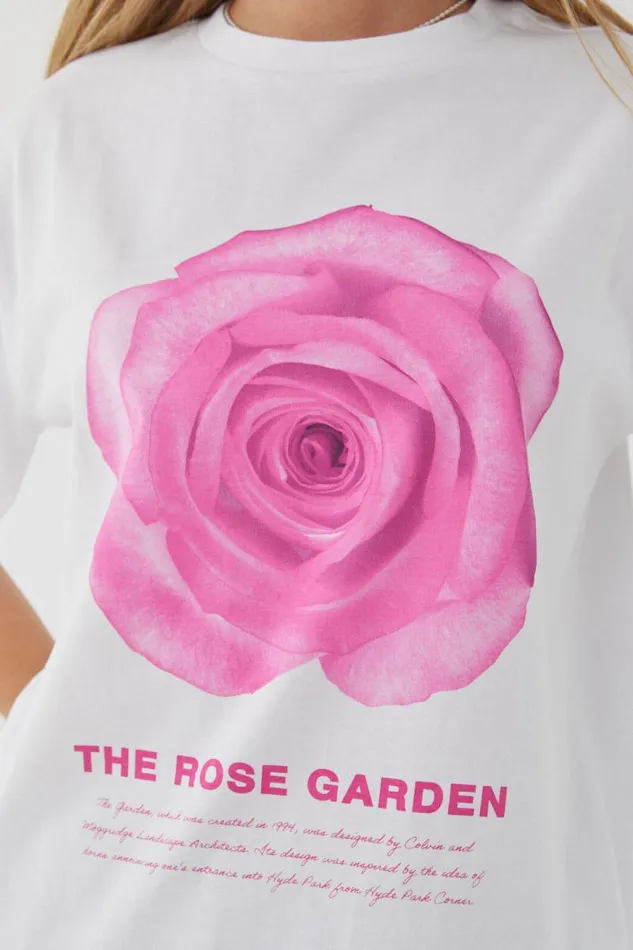 Clothing Supr T Shirts Oversized Graphic Tee Whiterose Garden