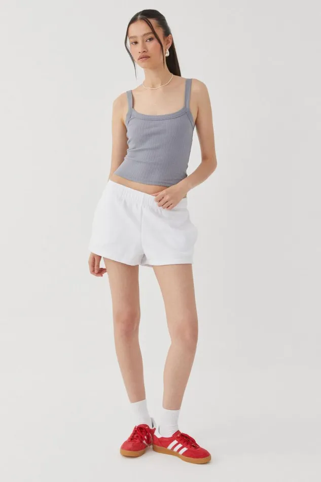 Clothing Supr Tank Tops Riri Scoop Neck Tank Moonlight Grey