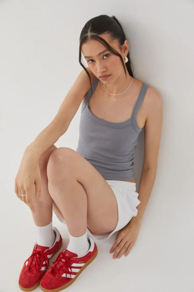 Clothing Supr Tank Tops Riri Scoop Neck Tank Moonlight Grey
