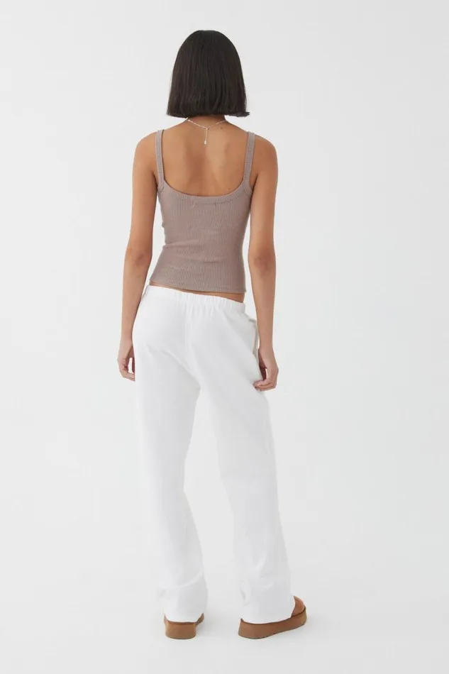Clothing Supr Tank Tops Riri Scoop Neck Tank Toffee Taupe