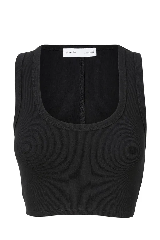 Clothing Supr Tank Tops Taylor Scoop Neck Tank Black