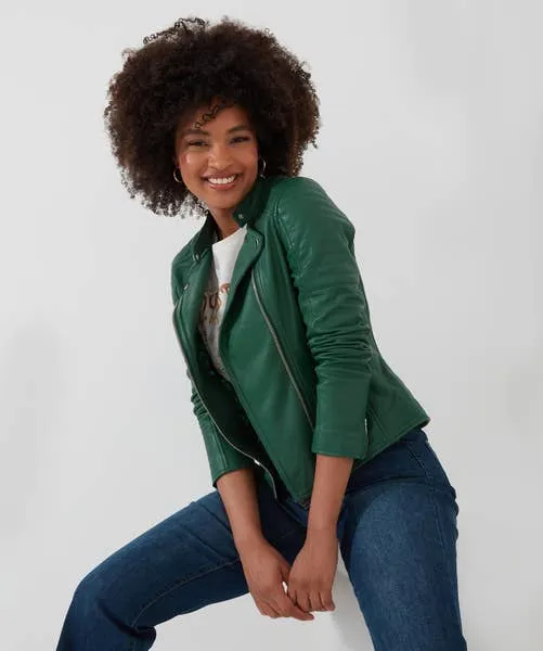Coats and Jackets All In The Details Leather Jacket Green 8211 Joebrowns Apparel