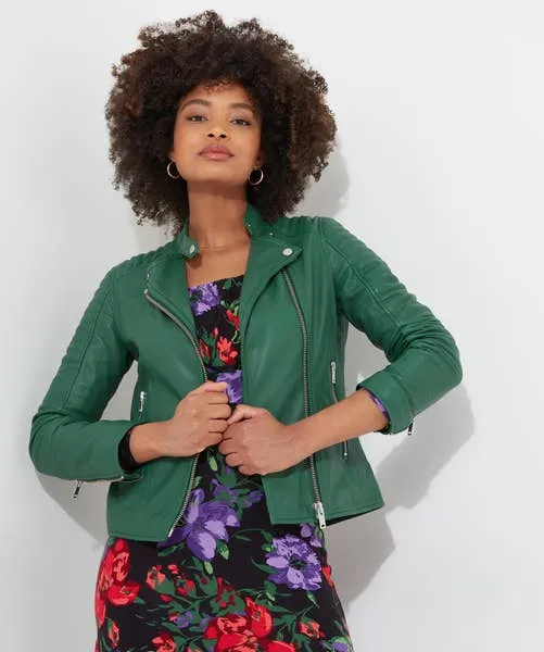 Coats and Jackets All In The Details Leather Jacket Green 8211 Joebrowns Apparel Coats and Jackets All In The Details Leather Jacket Green 8211 Joebrowns Apparel