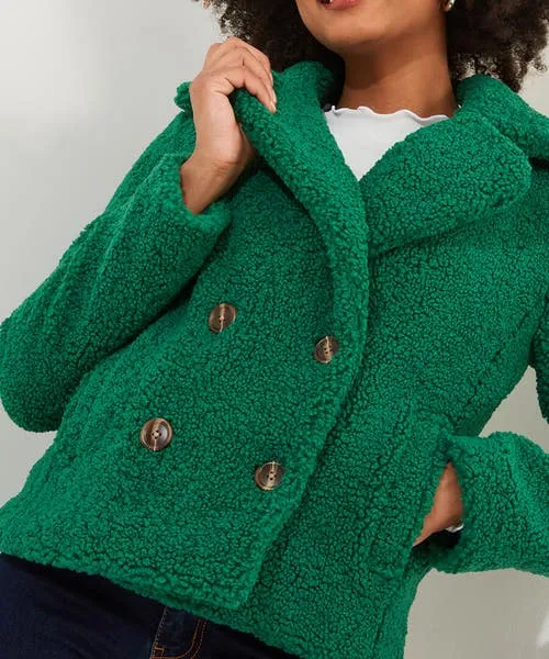 Coats and Jackets Joebrowns Apparel Cosy And Cute Teddy Jacket GreenOchre Coats and Jackets Joebrowns Apparel Cosy And Cute Teddy Jacket GreenOchre
