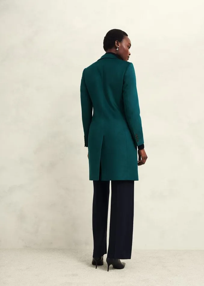 Coats and Jackets Women HOBBS Petite Cavendish Wool Coat Kyanite Green