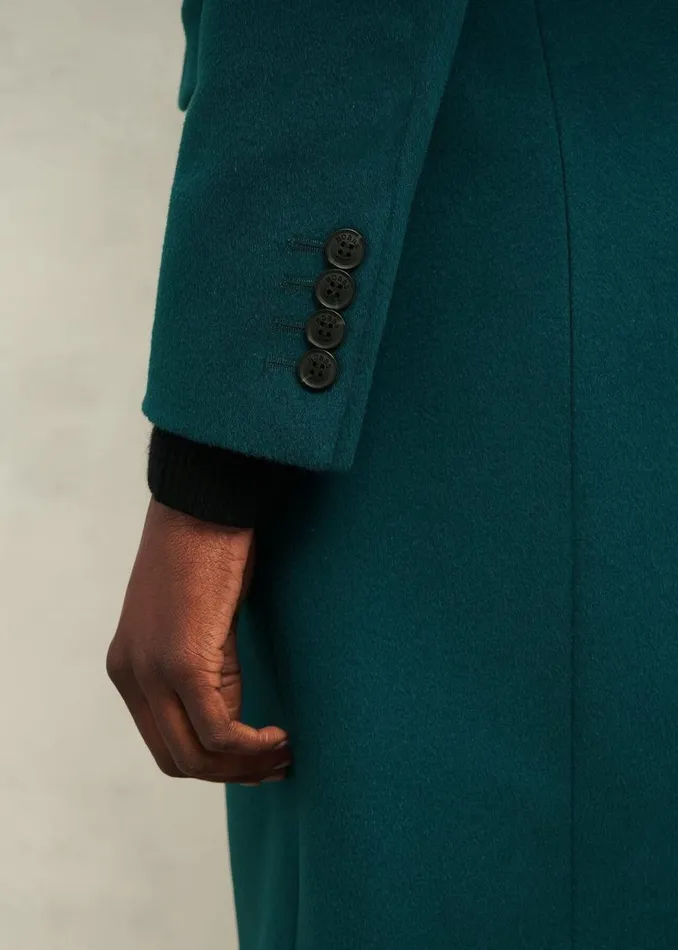 Coats and Jackets Women HOBBS Petite Cavendish Wool Coat Kyanite Green