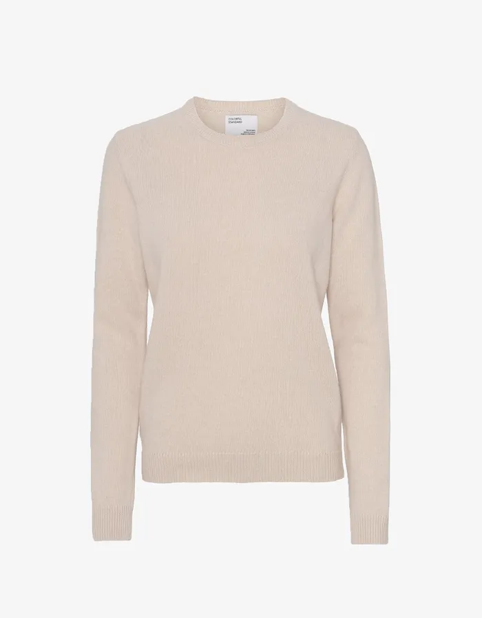 Colorfulstandard Knit Sweaters Women Women Classic Merino Wool Crew 8211 Ivory White