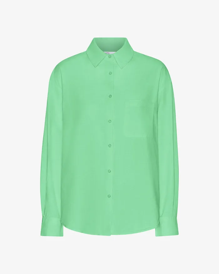 Colorfulstandard Organic Oversized Shirt 8211 Spring Green Women Shirts