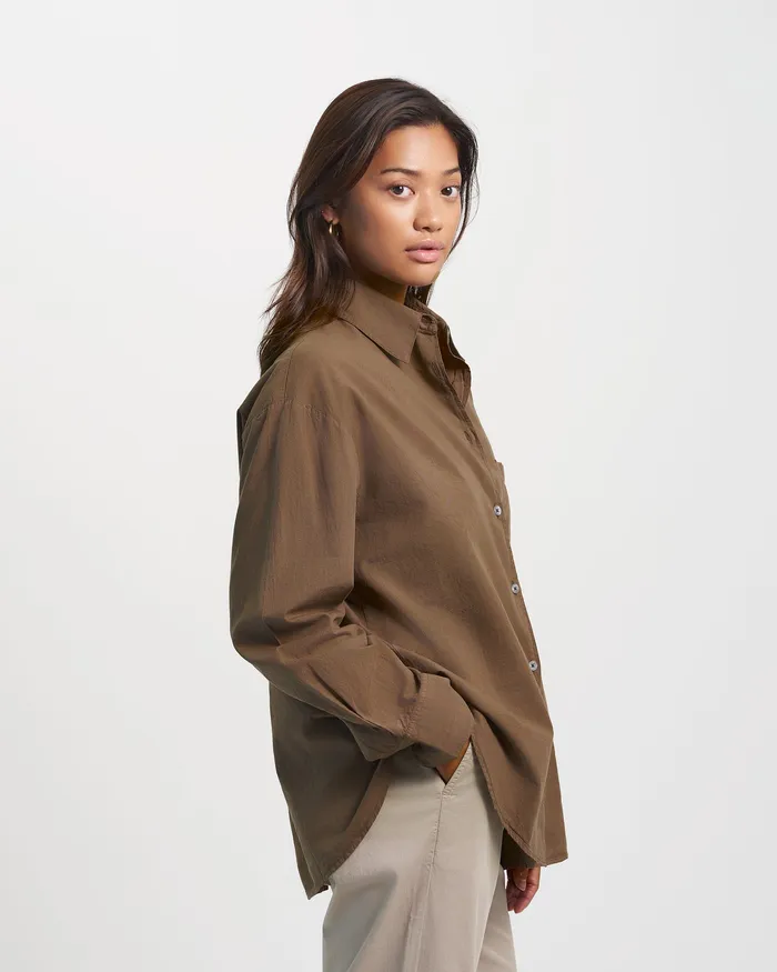 Colorfulstandard Organic Oversized Shirt 8211 Spring Green Women Shirts