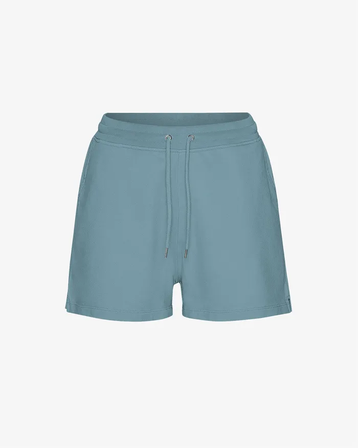 Colorfulstandard Women Organic Sweatshorts 8211 Stone Blue Women Shorts