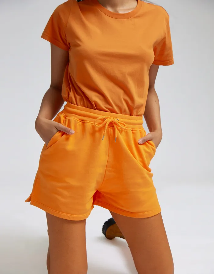 Colorfulstandard Women Organic Sweatshorts 8211 Stone Blue Women Shorts