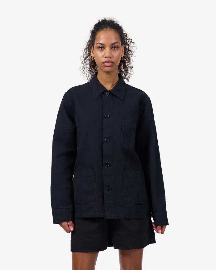 Colorfulstandard Workwear Jackets Women Organic Workwear Jacket 8211 Stone Blue