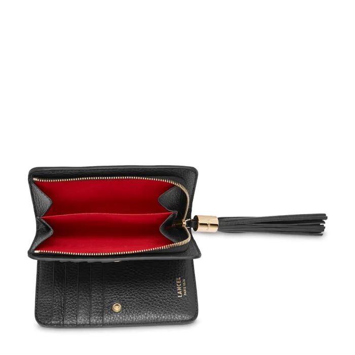Compact Rectangular Zipped Wallet Black Women Lancel Wallet Compact Rectangular Zipped Wallet Black Women Lancel Wallet