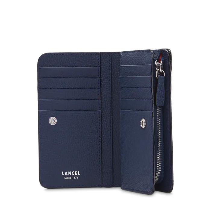Compact Rectangular Zipped Wallet Petrol Women Lancel Wallet Compact Rectangular Zipped Wallet Petrol Women Lancel Wallet