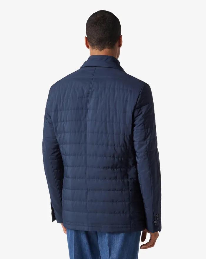 Corneliani Jackets Blue Waterrepellent Jacket With Inner Vest 8211 Men