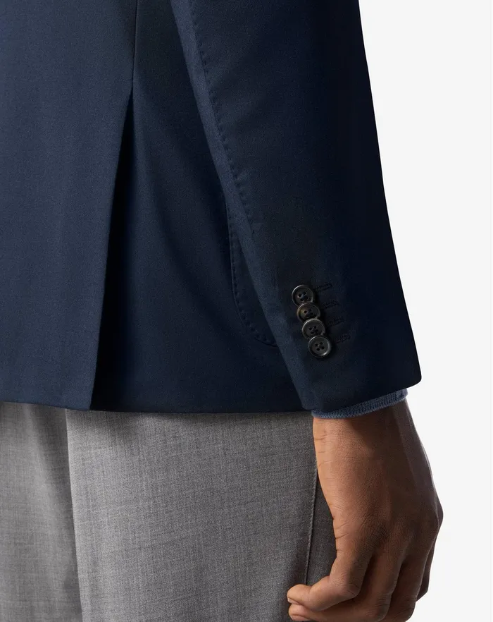 Corneliani Jackets Blue Wool Cashmere And Silk Twill Jacket For Men 8211 Men