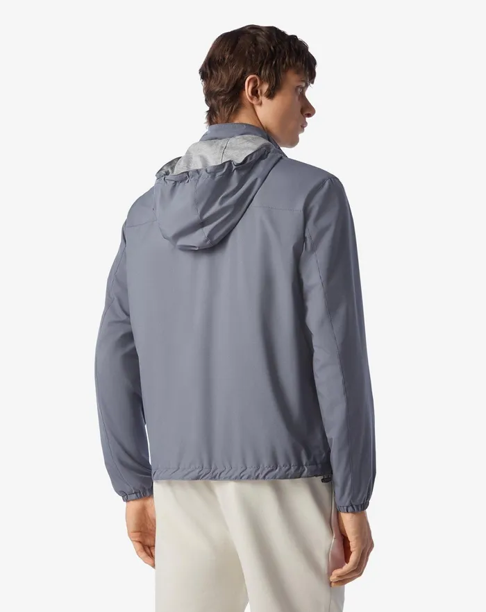 Corneliani Outerwear And Coats Sugar Paper Blue Technical Fabric Reversible Jacket 8211 Men