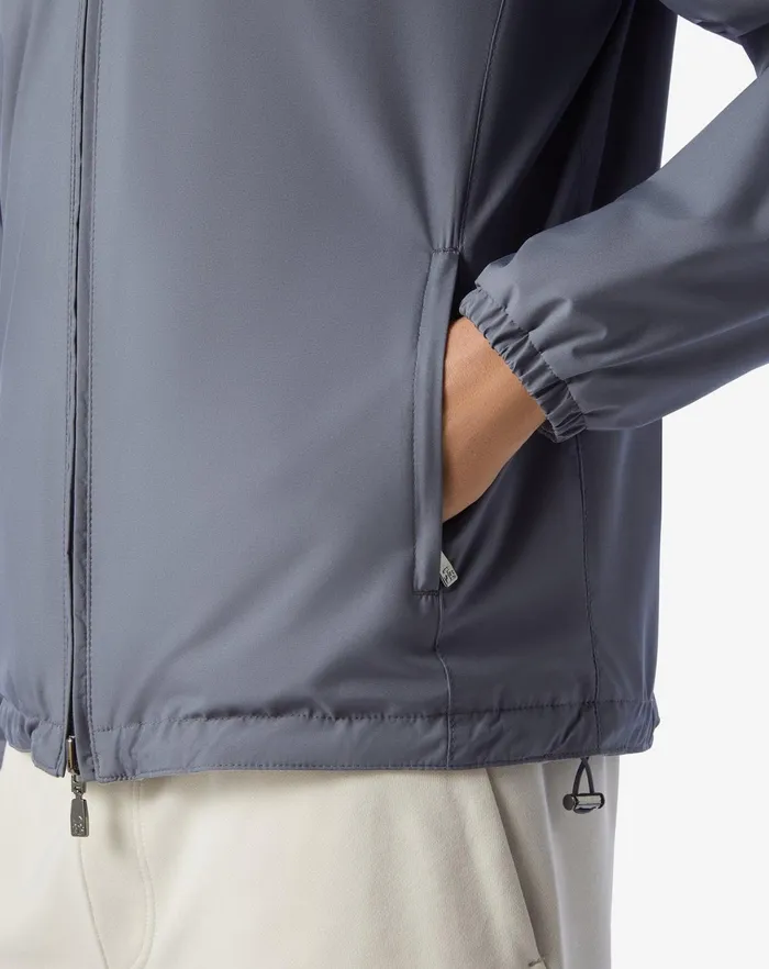 Corneliani Outerwear And Coats Sugar Paper Blue Technical Fabric Reversible Jacket 8211 Men