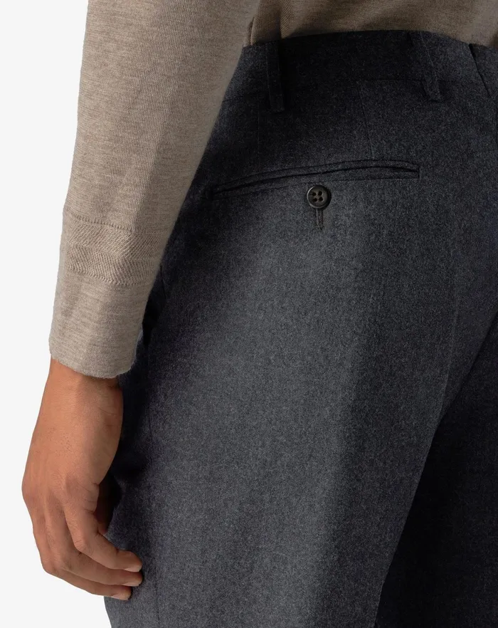 Corneliani Pants Grey Pure 1 Pleated Wool Trousers For Men 8211 Men