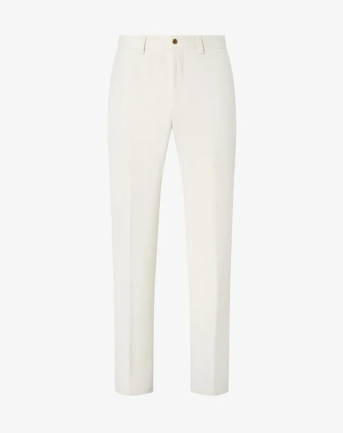 Corneliani Pants White Cotton Stretch Trousers For Men 8211 Men