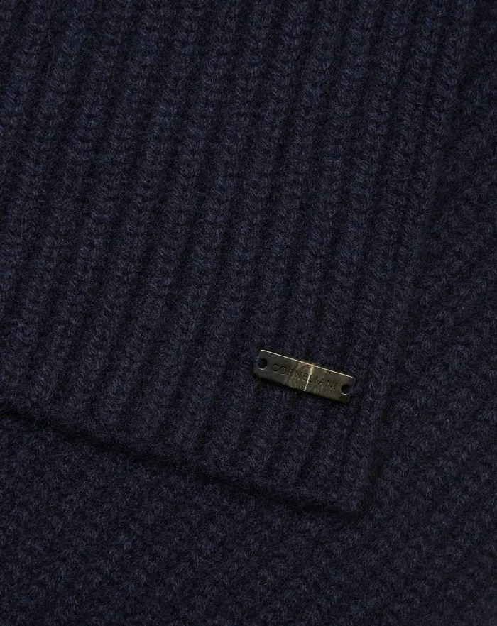 Corneliani Scarves And Hats Navy Blue Sublime Cashmere Scarf For Men 8211 Men