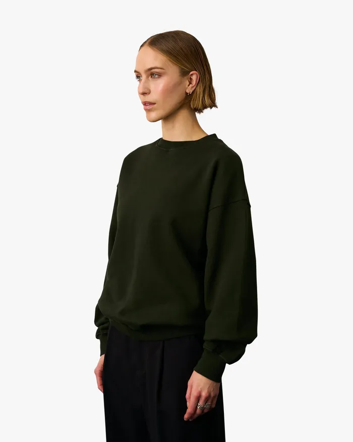 Crewneck Sweatshirts Colorfulstandard Women Organic Oversized Crew 8211 Faded Grey
