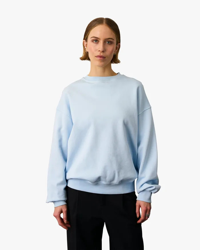 Crewneck Sweatshirts Colorfulstandard Women Organic Oversized Crew 8211 Navy Blue
