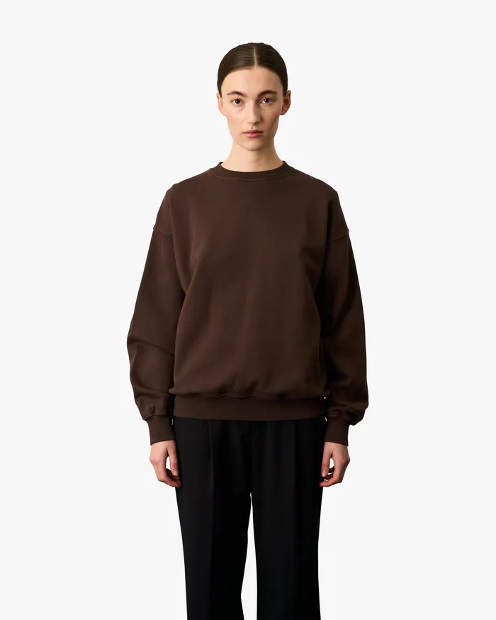 Crewneck Sweatshirts Colorfulstandard Women Organic Oversized Crew 8211 Teal Blue