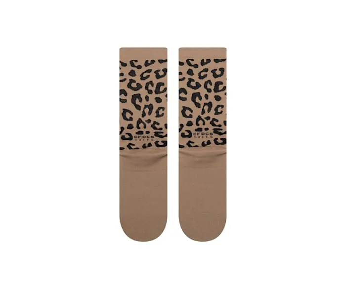 CrocsSocks Animal Crew Leopard MenWomen Crocs Socks