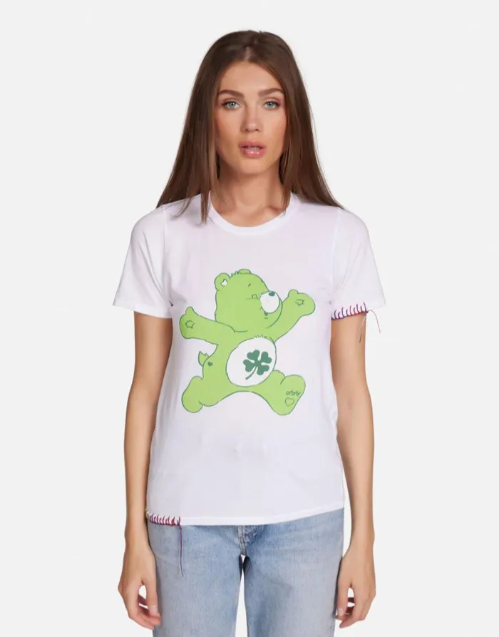 Croft Good Luck Bear White Women039s Lauren Moshi Short Sleeve
