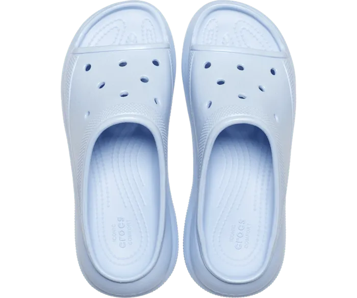 Crush Meta Pearl Slide Blue Calcite Women Crocs Slides