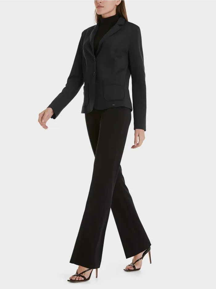 Damen Marc Cain Blazer Blazer Mit Aufgesetzten Taschen Black