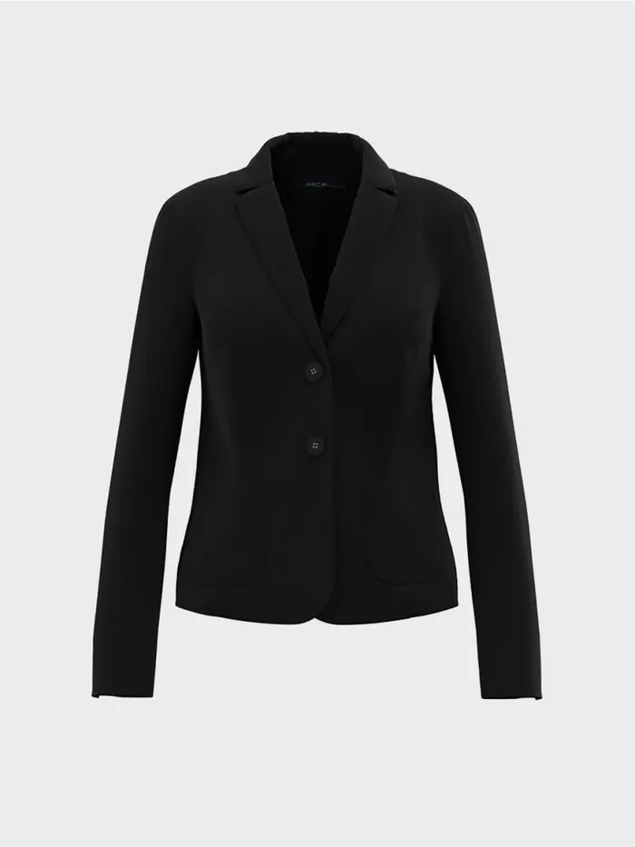 Damen Marc Cain Blazer Blazer Mit Aufgesetzten Taschen Black