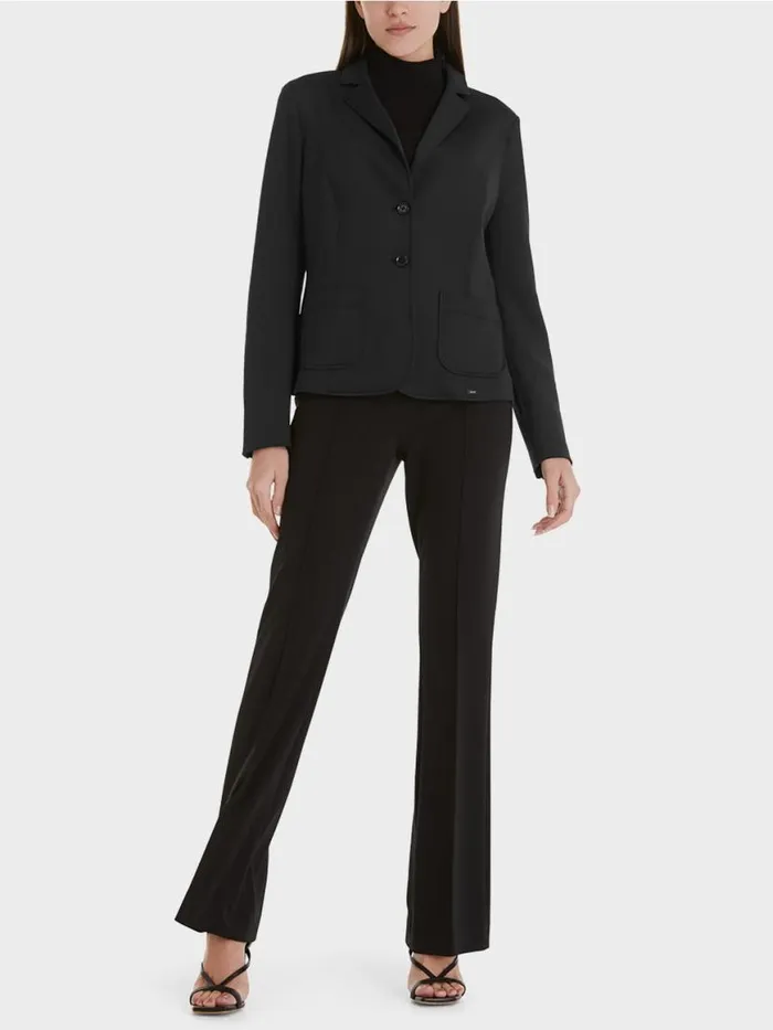 Damen Marc Cain Blazer Blazer Mit Aufgesetzten Taschen Black