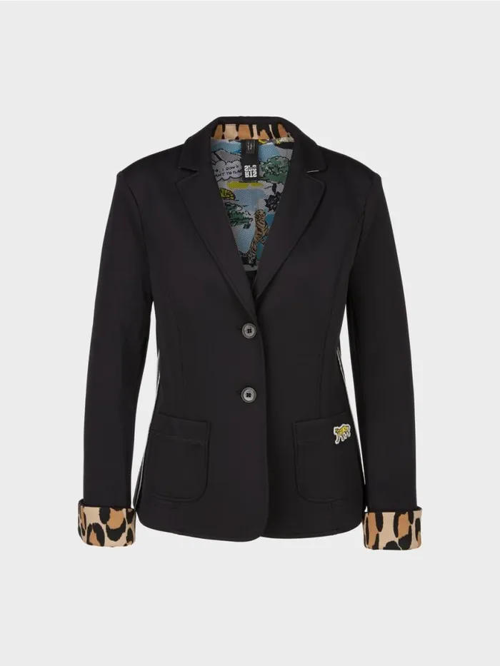 Damen Marc Cain Blazer Kurzer Taillierter Blazer Black