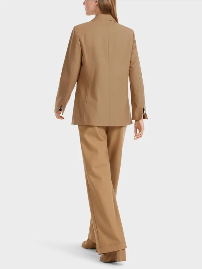 Damen Marc Cain Blazer Zweireihiger Blazer Soft Coffee
