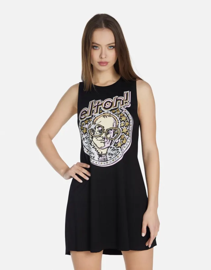 Deanna Crystal Elton John Black Women039s Lauren Moshi Dresses