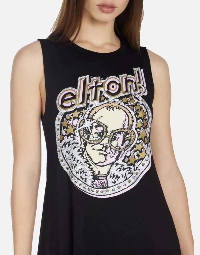 Deanna Crystal Elton John Black Women039s Lauren Moshi Dresses