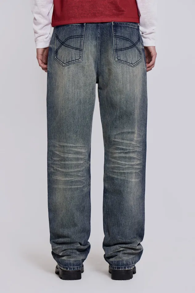 Denim Men Jaded London Shop Light Wash Scott Jeans