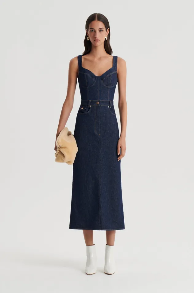 Denim Scanlan Theodore Women DENIM BRALETTE INDIGOB