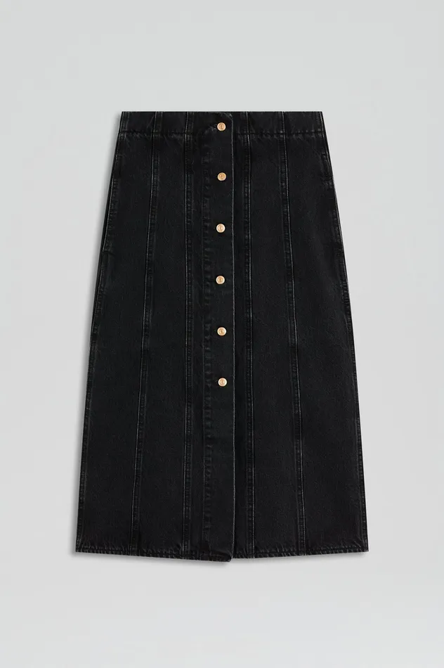 Denim Scanlan Theodore Women DENIM PENCIL SKIRT WASHEDBLACKG Denim Scanlan Theodore Women DENIM PENCIL SKIRT WASHEDBLACKG